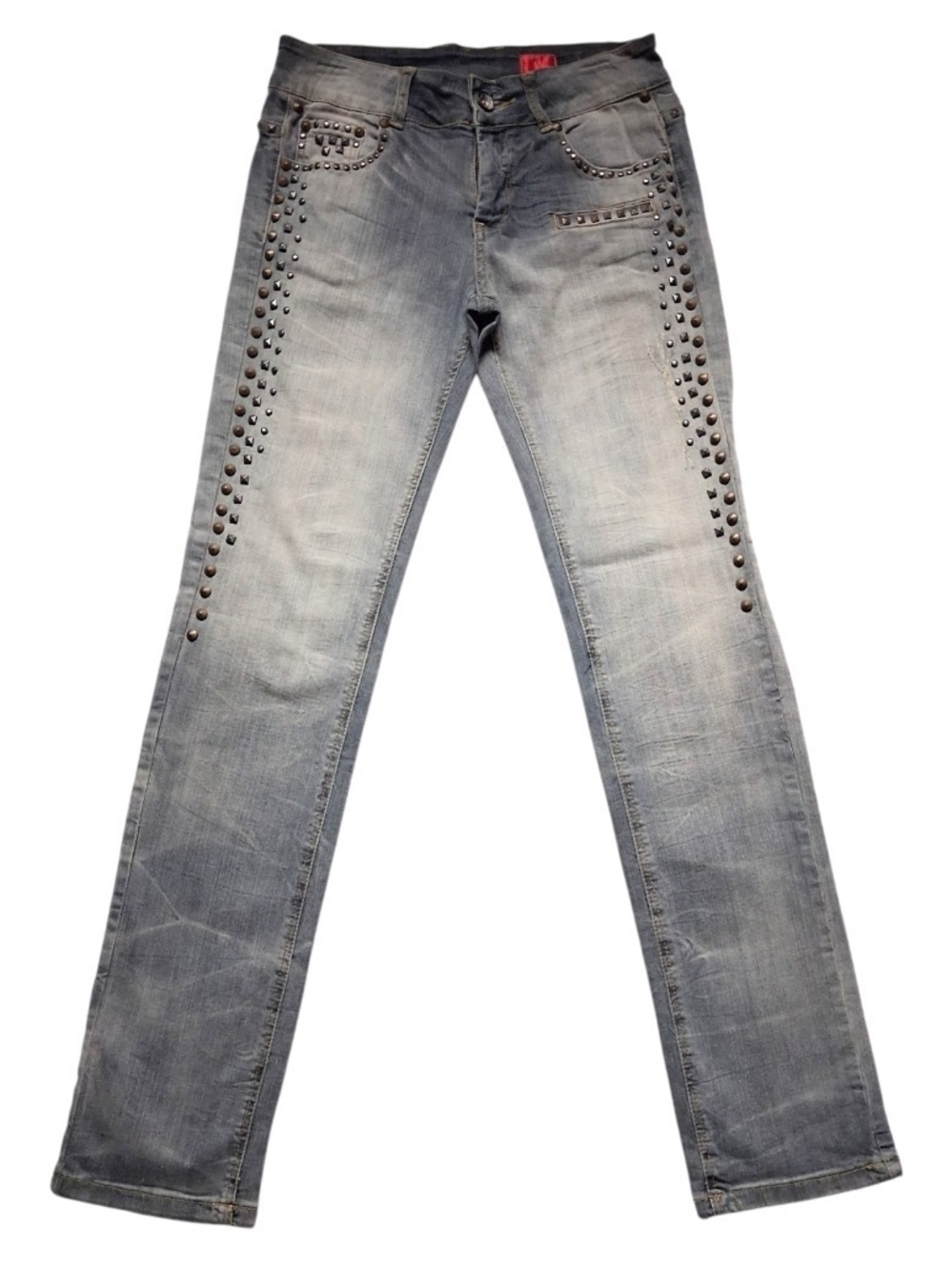 V by Cristina Vintage Y2K Studded Jeans Women’s Size 4 NWT Low Rise Bootcut